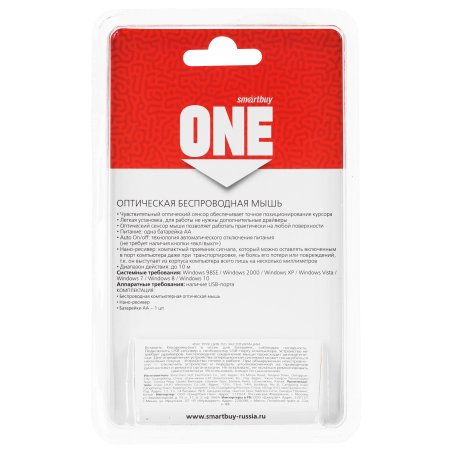 Мышь беспроводная Smartbuy (SBM-203AG-W) ONE 203AG-W белый