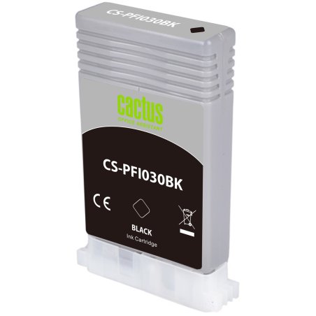Картридж струйный Cactus CS-PFI030BK PFI-030BK черный (55мл) для Canon imagePROGRAF TA-20/30