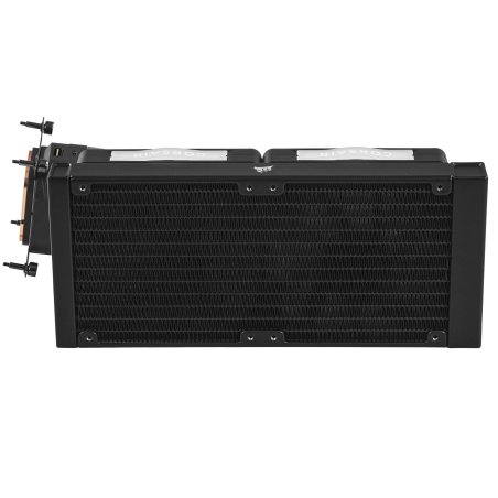 Система жидкостного охлаждения Water Cooling System Corsair iCUE LINK TITAN 240 RX LCD (240мм, белый, RGb/ Fans: 2x120мм, 73.5CFM, 36dBA, 2100RPM/ S: 1851, 1700, AM5, AM4)