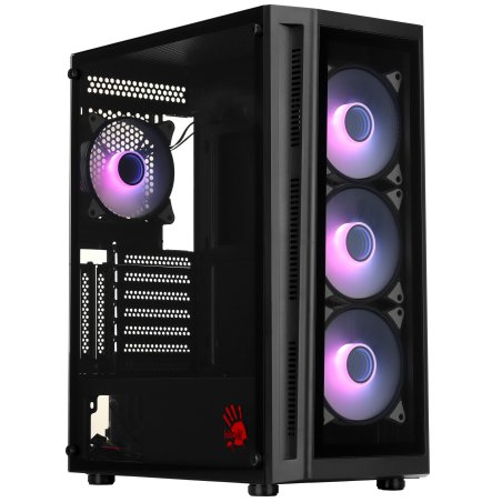 Компьютерный корпус Bloody BD-CC120F черный без БП ATX 8x120мм 1xUSB 2.0 1xUSB 3.0 audio bott PSU