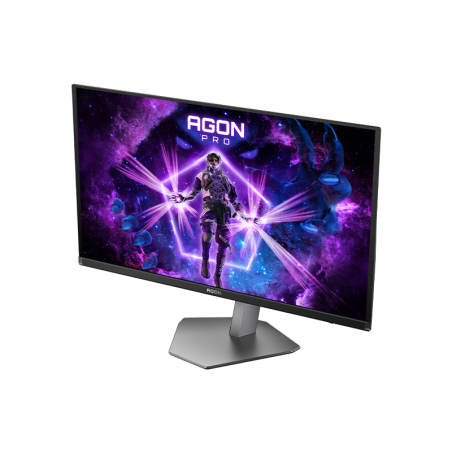 Монитор 26.5" AOC AGON PRO AG276QSD QD-OLED 2560x1440, 360 Гц, 0.03 мс, 16:9, 1000 кд/м², 2xHDMI 2.1, 2xDP 1.4, 3.5 Jack, USB Hub (2x USB 3.2 Gen1), динамики (2x5 Вт), HDR10, FreeSync, черно-серый