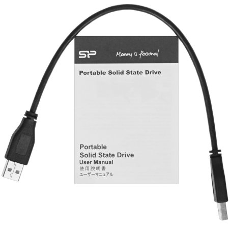Внешний SSD Silicon Power USB3.2 Gen2 2TB SP020TBPSDS05SAK S05 1.8" черный
