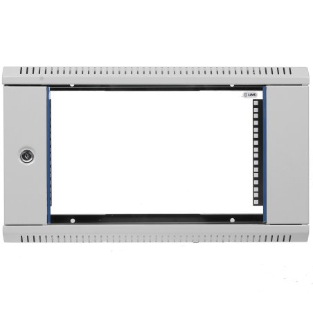 Шкаф настенный ЦМО ШРН-Э-6.350 6U 600x350 мм пер. дв. стекл несъемные бок. пан. серый