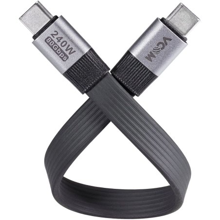 Кабель VCOM USB4 TypeC(M)--TypeC(M), 5K 60Hz, 8K 30Hz 40Gbps, PD 240W, 2м CU560-2M