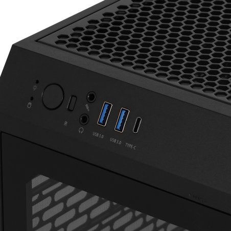 Компьютерный корпус Thermaltake The Tower 200 черный без БП miniITX 11x120мм 5x140мм 2xUSB 3.0 audio bott PSU