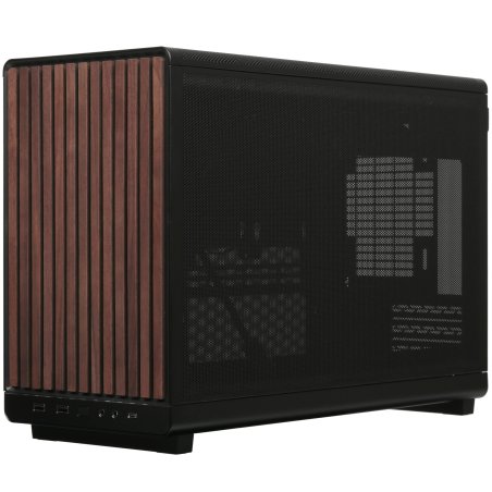 Компьютерный корпус Lian-Li A3 Wood черный без БП mATX 10x120мм 2x140мм 2xUSB3.0 1xUSB3.1 audio bott PSU
