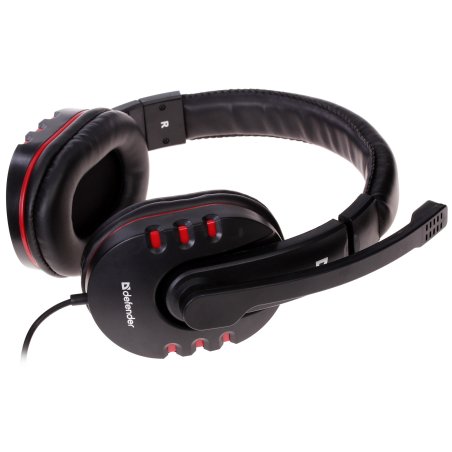 Наушники Defender Warhead G-160 черный, кабель 2,5 м