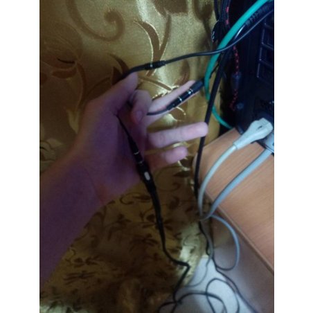 Кабель аудио разветвитель Cablexpert CCAB-02-35MY-0.2MB. 3.5 джек (M)/2х 3.5 джек (F), черный, 0.2м, блистер