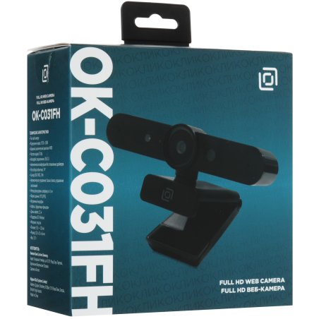 Веб-камера Oklick OK-C031FH черный 2Mpix (1920x1080) USB2.0 с микрофоном