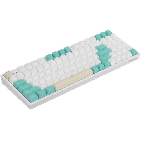 Клавиатура беспроводная Defender REDRAGON VEIGAR USB, Bluetooth/Радиоканал, бело-голубая