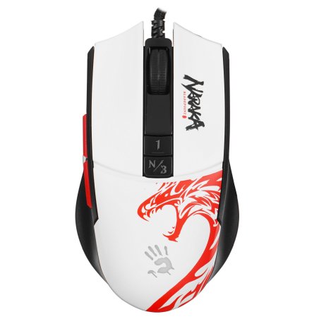Мышь проводная A4Tech Bloody L65 Max белый, 12000 dpi, USB, кнопки - 7