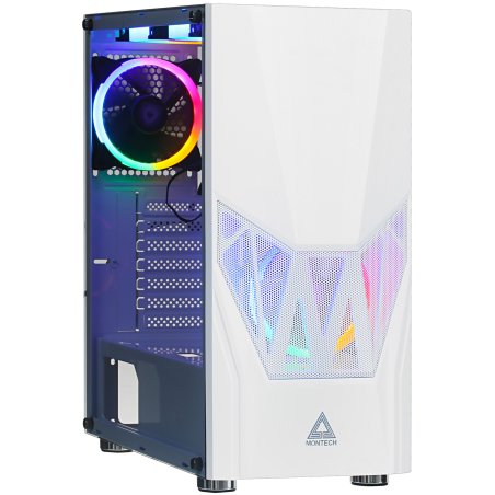 Компьютерный корпус Montech Heritage PRO (W) белый без БП mATX 5x120мм 2x140мм 2xUSB3.0 audio bott PSU