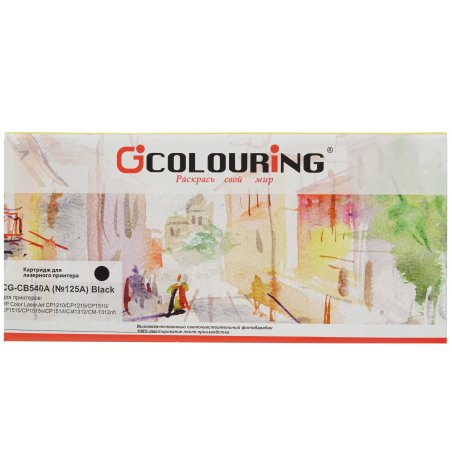 Картридж лазерный Colouring CG-CB540A/716 черный (2200 стр.) для принтеров HP Color LaserJet CP1210/CP1215/CP1510/CP1518/CM1300/1312/Canon Color Shot LBP 5050/5970/5975/MF-8030/8040/8050