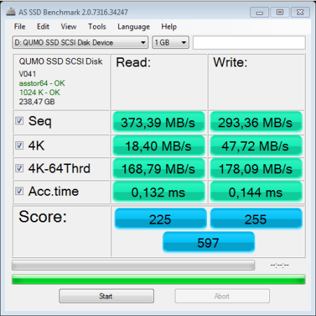 Накопитель SSD QUMO 256GB QM Novation Q3DT-256GAEN SATA3.0