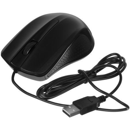 Мышь проводная Acer OMW010 черный, 1200 dpi, USB, кнопки - 3
