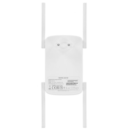 Роутер AC1900 Wi-Fi Range ExtenderSPEED: 600 Mbps at 2.4 GHz + 1300 Mbps at 5 GHz SPEC:4× Fixed External Antennas, 1× Gigabit Port, Wall PluggedFEATURE: MERCUSYS APP, WPS/Reset Button, Signal Indicator, Range Extender/Access Point mode, Adaptive Path