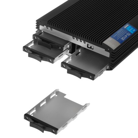 Сетевое хранилище SMB QNAP TS-410E-8G NAS fanless 4 2.5 SSD trays. Intel Celeron J6412 4-core 2.0-2.6 GHz, 8 Gb RAM (max), 2x2.5 GbE, 4xUSB 3.2 Gen 2 (10Gbps),1xHDMI