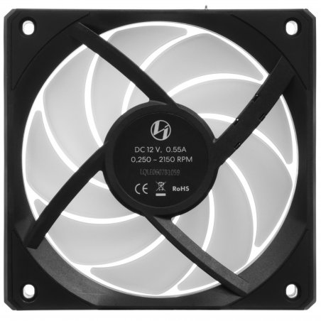 Вентилятор для корпуса Lian-Li Uni Fan CL Wireless 120 ARGB 124х120x28 черный 4-pin 29.8дБ (G99.12CL1W1B.R0) Ret