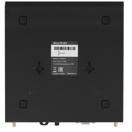 Мини ПК IRU 310H6ITF i3 12100 (3.3) 8Gb SSD 256Gb UHDG 730 Win 11Pro GbitEth BT черный (2031363)