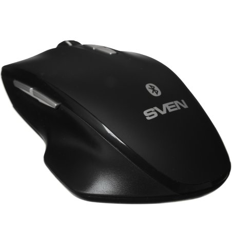 Мышь беспроводная SVEN RX-590SW черный, 1600 dpi, радиоканал, Bluetooth, USB, кнопки - 7