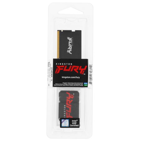 Оперативная память Kingston Fury Impact, DDR5, 16Gb (1x16Gb), 4800MHz, CL38, SO-DIMM
