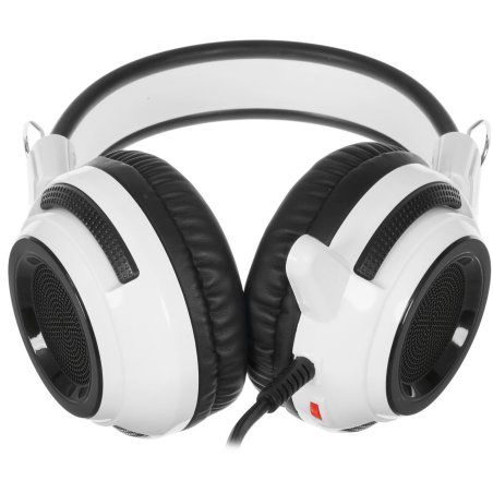 Наушники с микрофоном Oklick HS-G300 белый/черный 2.5м мониторы