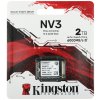 Накопитель SSD Kingston NV3, 2000Gb, M.2(22x30мм), NVMe, PCIe 4.0 x4, 3D TLC, R/W 6000/5000Mb/s, TbW 640, DWPD 0.2 (60 мес)