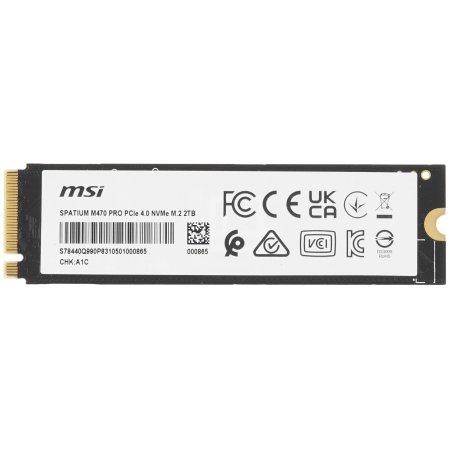 Накопитель SSD MSI M.2 2280 1Tb SPATIUM M470 PRO Client SSD S78-440L0J0-P83, PCIe Gen4x4 with NVMe