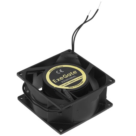 Вентилятор для корпуса ExeGate EX08038BAL черный, 80 мм, 2600 об/мин, 35 дБ