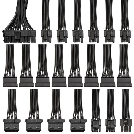 Блок питания ExeGate 1200PPH (EX292158RUS), 1200Вт, 80 PLUS Bronze, 120мм, черный