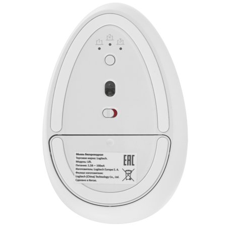 Мышь беспроводная Logitech Lift Vertical Ergonomic белый/PALE GREY (4000dpi 6but) (910-006480)