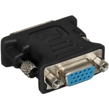 Переходник DVI-VGA Cablexpert A-DVI-VGA-BK, 29M/15F, черный, пакет