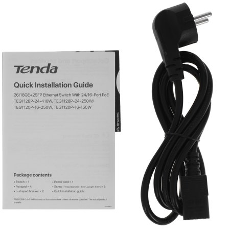 Коммутатор 24PORT 24POE TEG1126P-24-410W Tenda