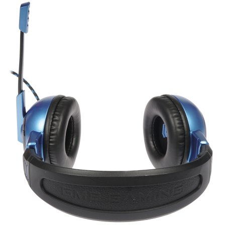 Гарнитура игровая Gembird MHS-G55 черный/синийрегулировка громкостиотключение микрофонакабель 2.5м