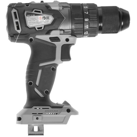 Дрель-шуруповерт аккумуляторная ИНТЕРСКОЛ ДАУ-13/18В, Аккумуляторный, 18В, Без АКБ и ЗУ, Ударный, Кейс