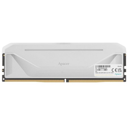 Оперативная память Apacer Nox, DDR5, 32Gb (1x32Gb), 6000 MHz, CL38, DIMM, с радиатором, RGb, белый