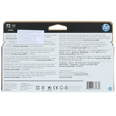 Картридж струйный HP №72 C9370A черный для HP DJ T1100/T610 (130мл)