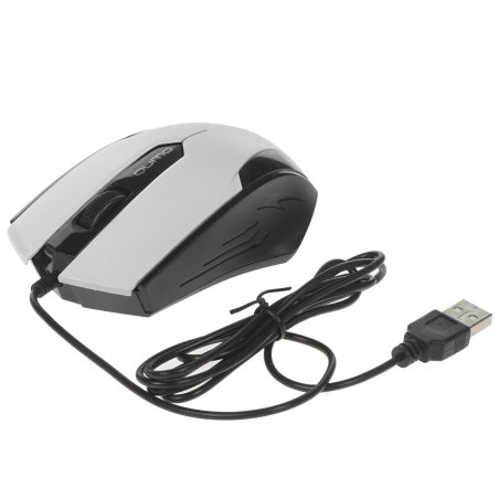 Мышь проводная Qumo Office M14 черный, 1000 dpi, USB, кнопки - 3