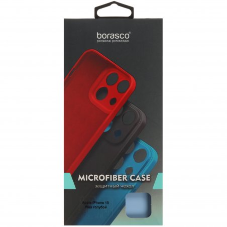 Чехол (клип-кейс) BoraSCO для Apple iPhone 16 Plus Microfiber Case лавандовый (73686)