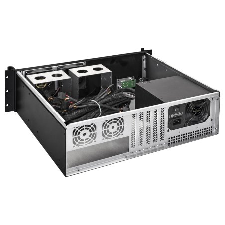 Серверный корпус ExeGate Pro EX293185RUS 3U390-08 (RM 19", высота 3U, глубина 390, БП 600RADS, USB)