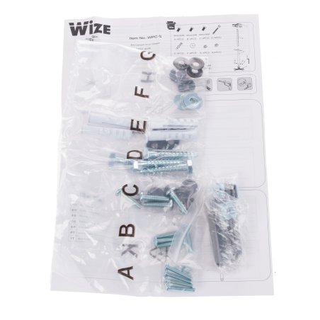 Крепеж Wize WPC-S серебро Универсальное комплект для проектора, длина штанги 61-96 см, наклон +/- 15°, поворот +/- 15°, до 12 кг, 260х260