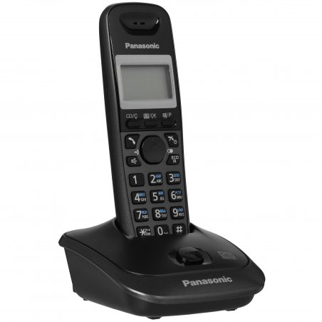 Телефон беспроводной (DECT) Panasonic KX-TG2521RUT (титан) АОН, Caller ID,спикерфон,голосовой АОН,полифония,цифровой автоответчик