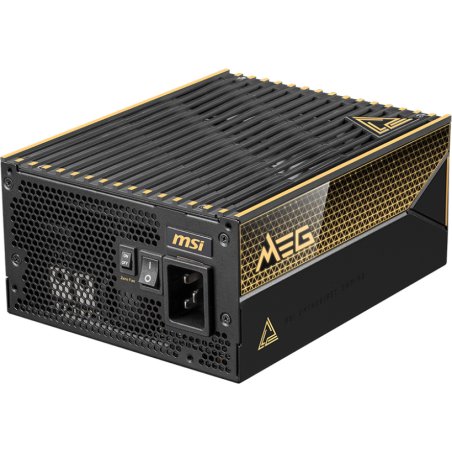 Блок питания ПК MSI MEG Ai1600T PCIE5, 1600W, 80 PLUS Titanium, полностью модульный, ATX 3.1, PCIE5.1, RTL
