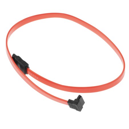 Кабель интерфейсный SATA Cablexpert CC-SATADATA90-N, Sata3 7pin/7pin угловой, медн.проводник, 50см, пакет