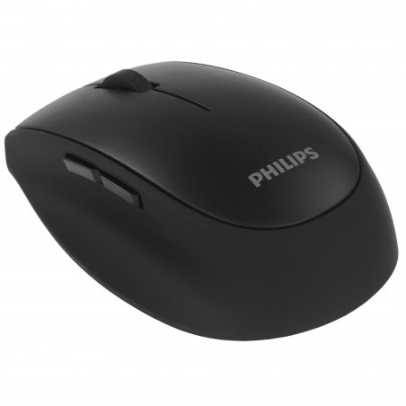 Мышь беспроводная Philips SPK7627 черный, 1600 dpi, радиоканал, Bluetooth, USB, кнопки - 5