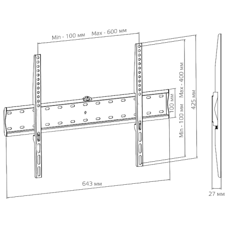 Кронштейн для ТВ Harper TVX-3