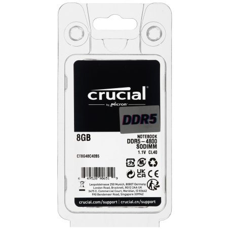 Оперативная память Crucial 32Gb 4800МГц DDR5, SO-DIMM CL40