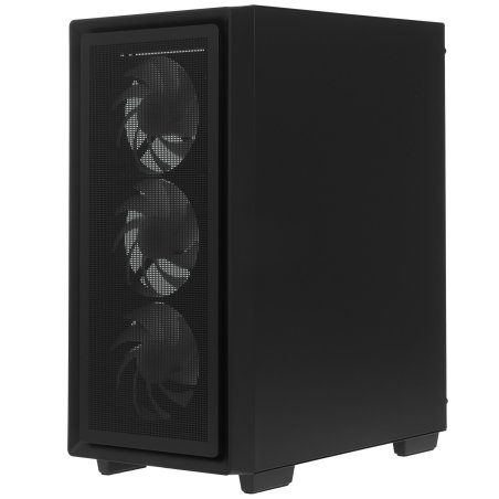 Компьютерный корпус Powercase Mistral AY4B ARGb, Tempered Glass, 4x 120мм ARGb Fans, черный, ATX (CMAYB-A4)