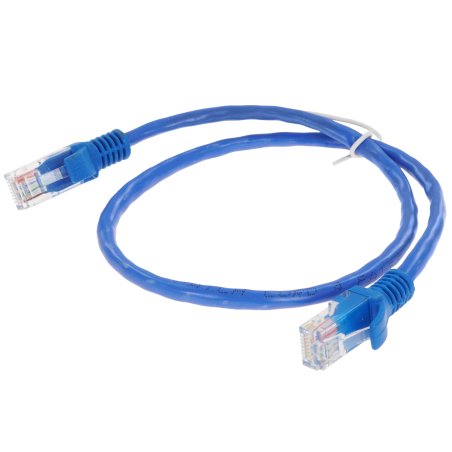 Патч-корд медный UTP Cablexpert PP10-0.5M/B кат.5e, 0.5м, литой, многожильный, синий