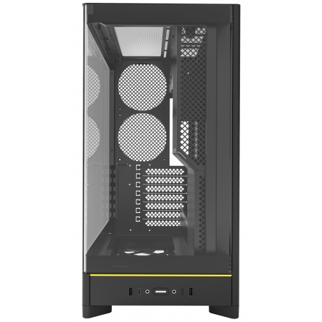 Компьютерный корпус Montech HS02 черный без БП ATX 4x140мм 2xUSB 3.0 1xUSB3.1 audio bott PSU